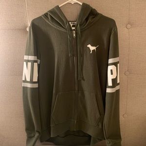 VS pink zip up hoodie